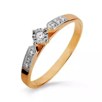 Кольцо с бриллиантами Линии Любви