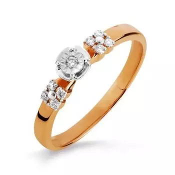 Кольцо с бриллиантами Линии Любви