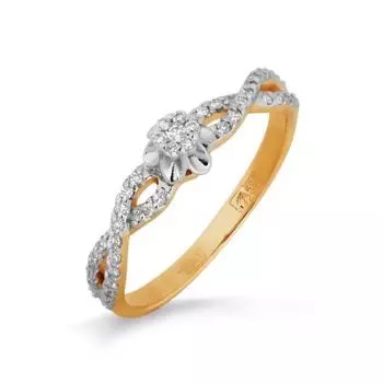 Кольцо с бриллиантами Линии Любви