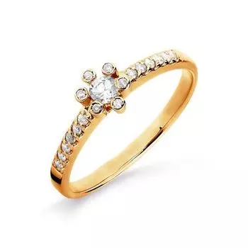 Кольцо с бриллиантами Линии Любви