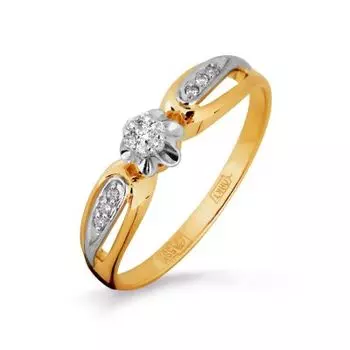 Кольцо с бриллиантами Линии Любви