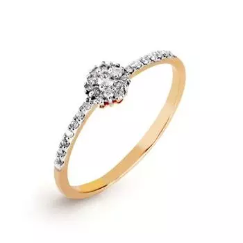 Кольцо с бриллиантами Линии Любви