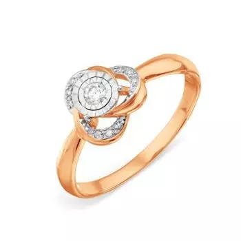 Кольцо с бриллиантами Линии Любви