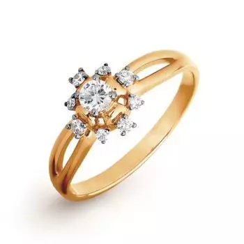 Кольцо с бриллиантами Линии Любви