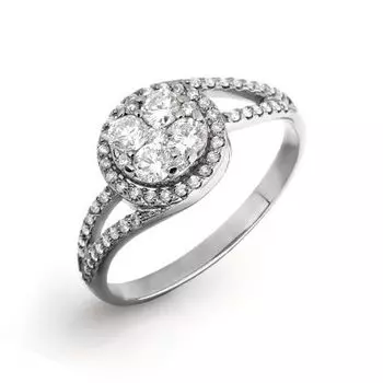 Кольцо с бриллиантами Линии Любви