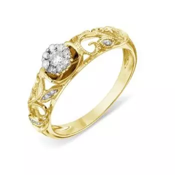 Кольцо с бриллиантами Линии Любви