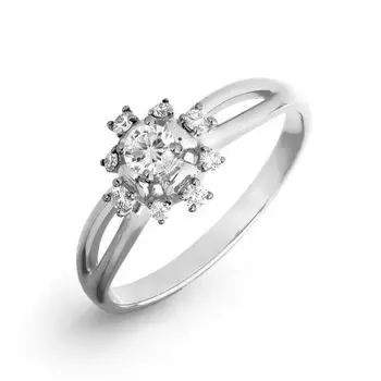 Кольцо с бриллиантами Линии Любви