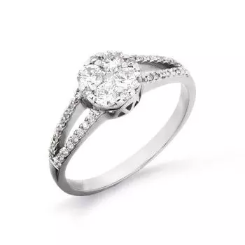 Кольцо с бриллиантами Линии Любви