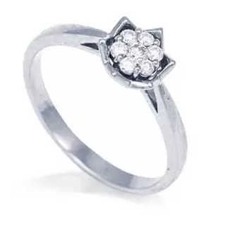 Кольцо с бриллиантами Линии Любви