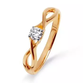 Кольцо с бриллиантами Линии Любви