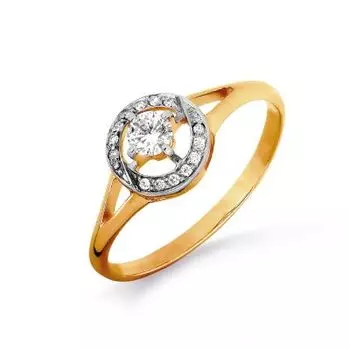 Кольцо с бриллиантами Линии Любви