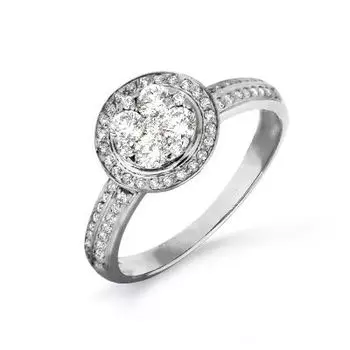 Кольцо с бриллиантами Линии Любви