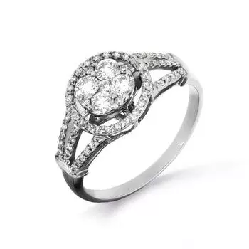 Кольцо с бриллиантами Линии Любви