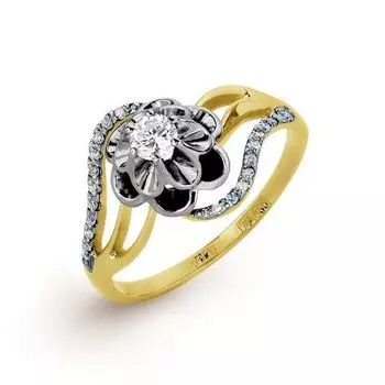 Кольцо с бриллиантами Линии Любви