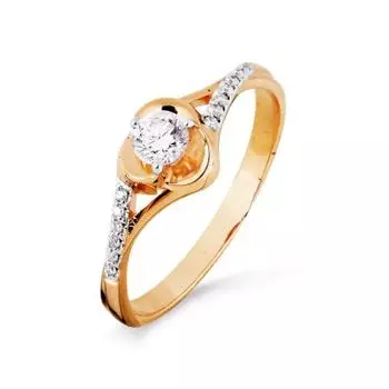 Кольцо с бриллиантами Линии Любви