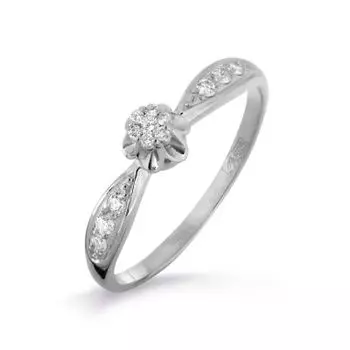 Кольцо с бриллиантами Линии Любви