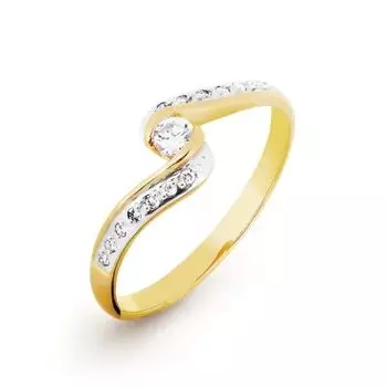 Кольцо с бриллиантами Линии Любви