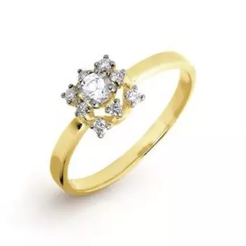 Кольцо с бриллиантами Линии Любви