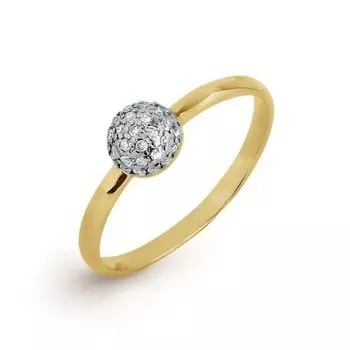 Кольцо с бриллиантами Линии Любви