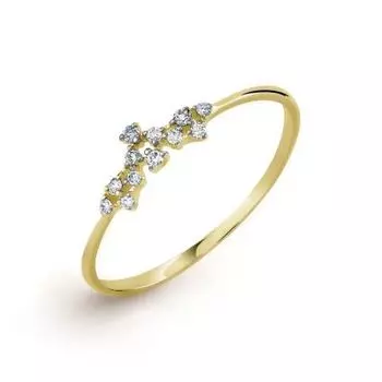 Кольцо с бриллиантами Линии Любви