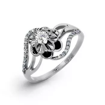 Кольцо с бриллиантами Линии Любви