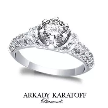 Кольцо с бриллиантами Линии Любви