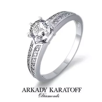 Кольцо с бриллиантами Линии Любви