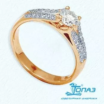 Кольцо с бриллиантами Линии Любви