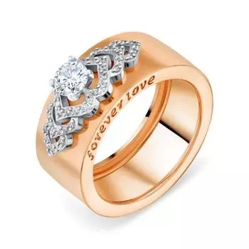 Кольцо с бриллиантами Линии Любви