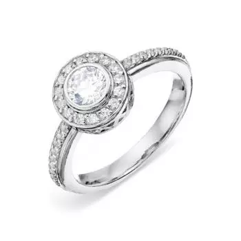 Кольцо с бриллиантами Линии Любви