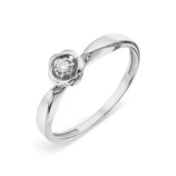 Кольцо с бриллиантом Линии Любви