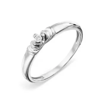 Кольцо с бриллиантом Линии Любви