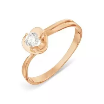 Кольцо с бриллиантом Линии Любви