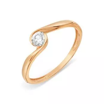 Кольцо с бриллиантом Линии Любви