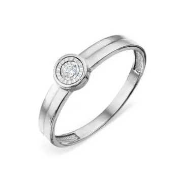 Кольцо с бриллиантом Линии Любви