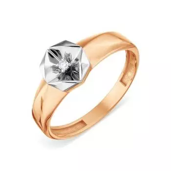 Кольцо с бриллиантом Линии Любви