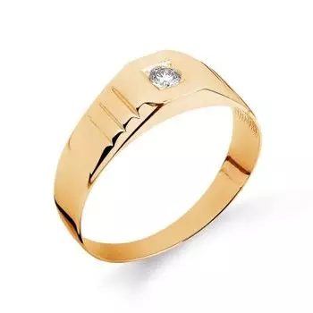 Кольцо с бриллиантом Линии Любви