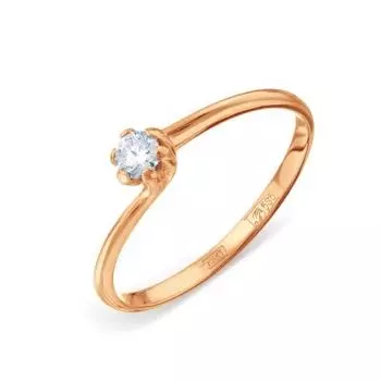 Кольцо с бриллиантом Линии Любви
