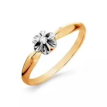 Кольцо с бриллиантом Линии Любви