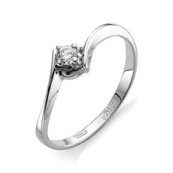 Кольцо с бриллиантом Линии Любви