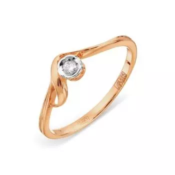 Кольцо с бриллиантом Линии Любви