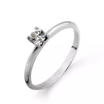 Кольцо с бриллиантом Линии Любви