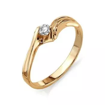 Кольцо с бриллиантом Линии Любви