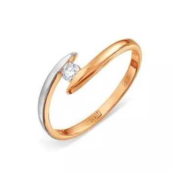 Кольцо с бриллиантом Линии Любви