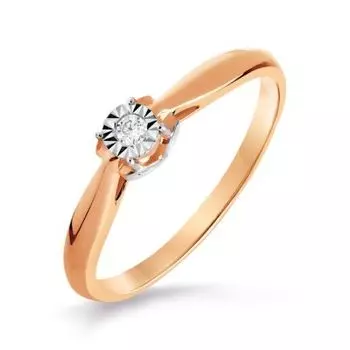 Кольцо с бриллиантом Линии Любви