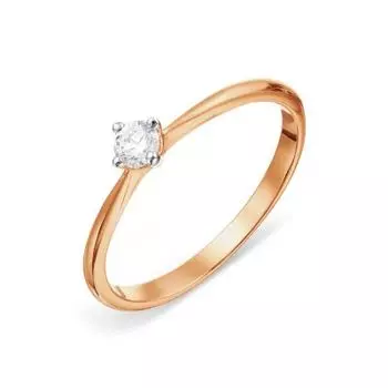 Кольцо с бриллиантом Линии Любви