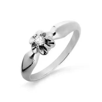 Кольцо с бриллиантом Линии Любви