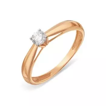 Кольцо с бриллиантом Линии Любви