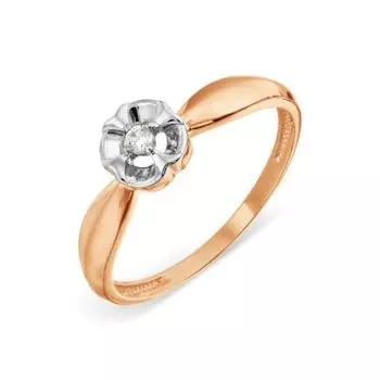 Кольцо с бриллиантом Линии Любви