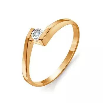 Кольцо с бриллиантом Линии Любви